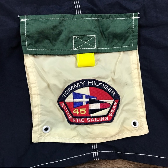 Tommy Hilfiger Authentic Sailing Gear Men’s 1988 Vintage Swim Trunk Shorts Sz L - Picture 9 of 14